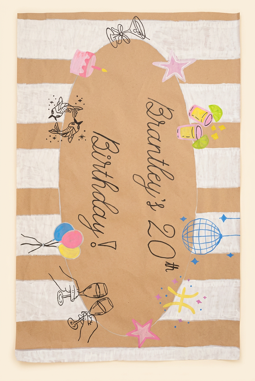 Custom Themes hand-painted banner
