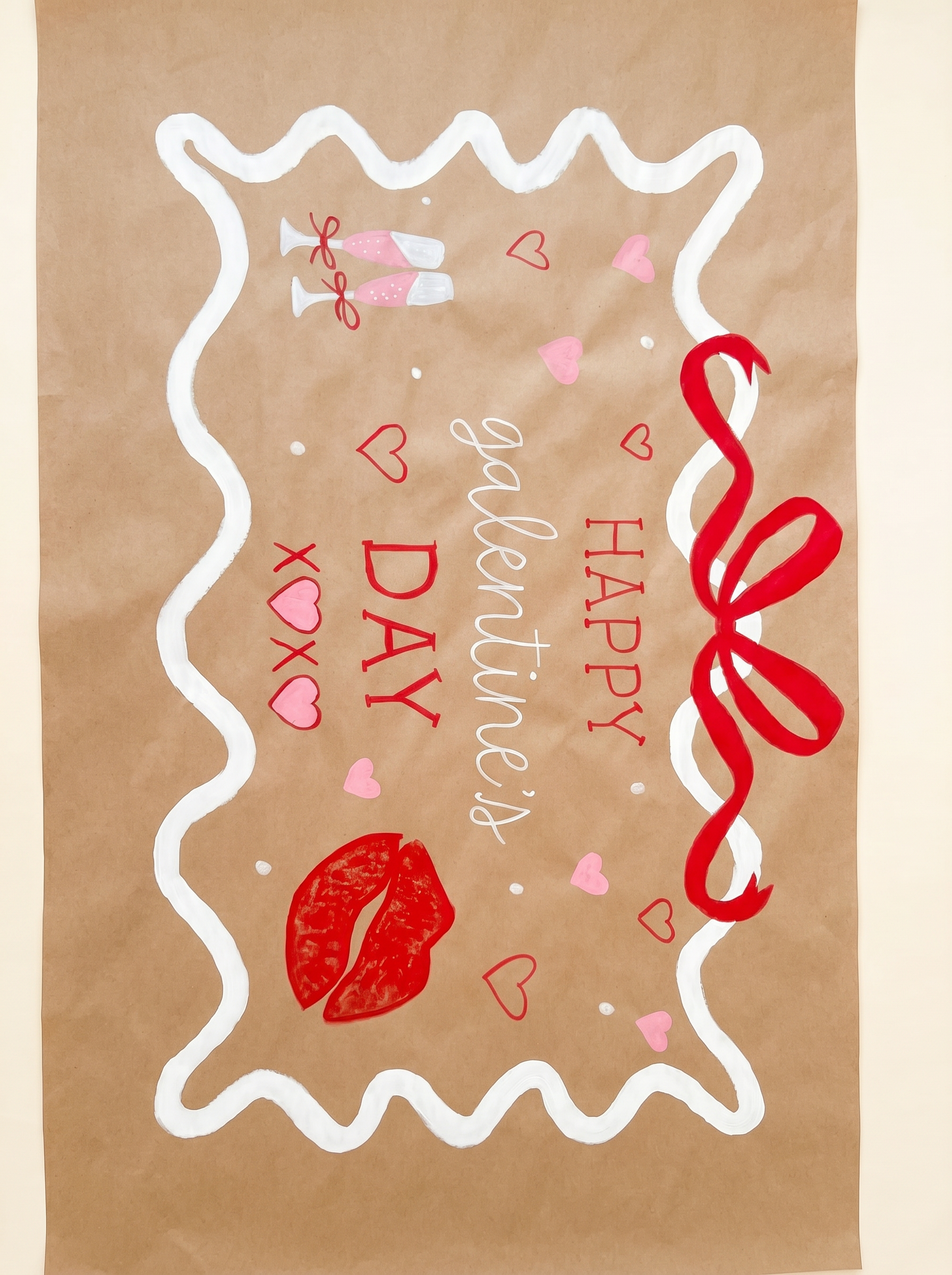Holidays hand-painted banner